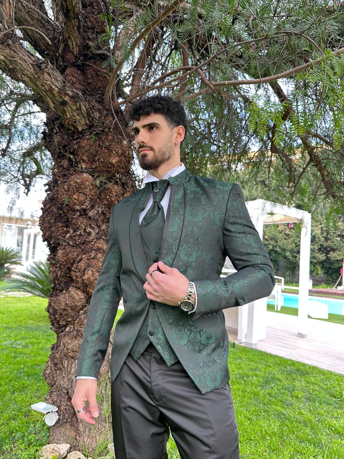 Petrelli Vestito Sposo Verde Abiti Sposo Petrelli Vestito Sposo