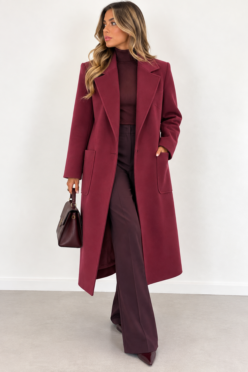 Cappotto bordeaux