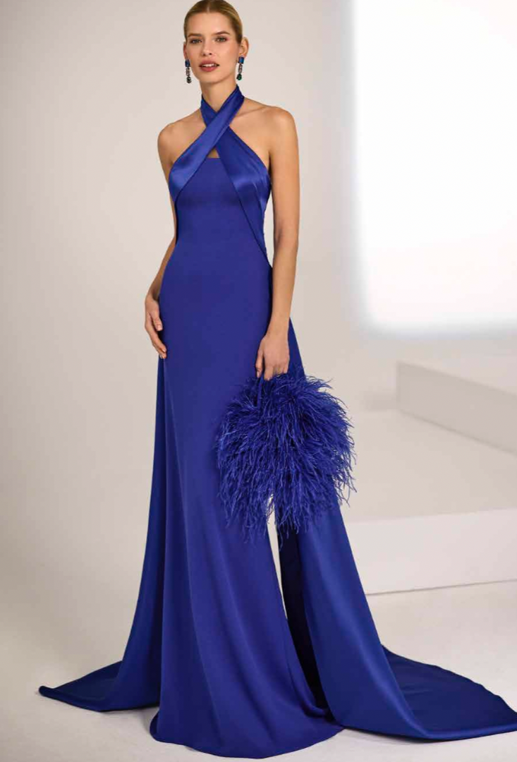 Dress con scollo incrociato