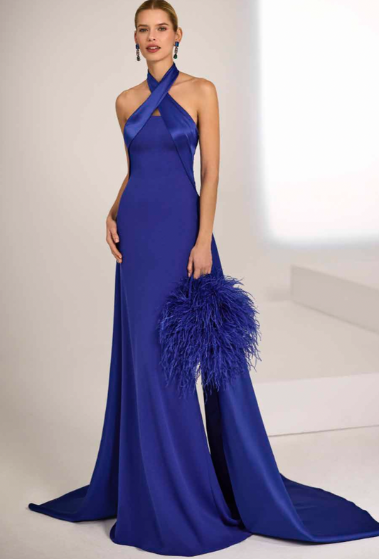 Dress con scollo incrociato