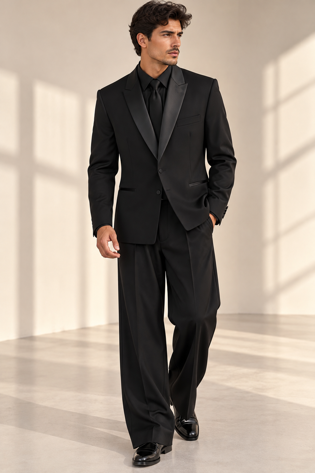 Monopetto con pantalone largo